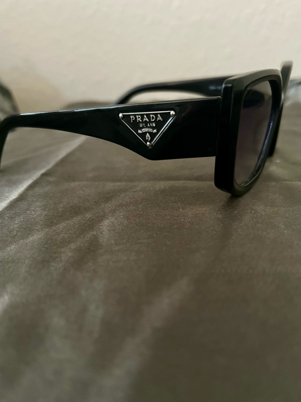 Prada Unisex Triangle Logo Acetate Sunglasses - Picture 2 of 7
